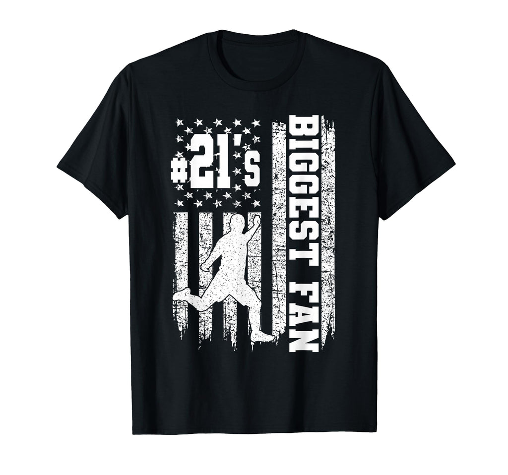 Soccer Biggest Fan Number 21 Proud T-Shirt - Aesthetic Graphic Men Women - T-Shirt, Sweatshirt, Hoodie
