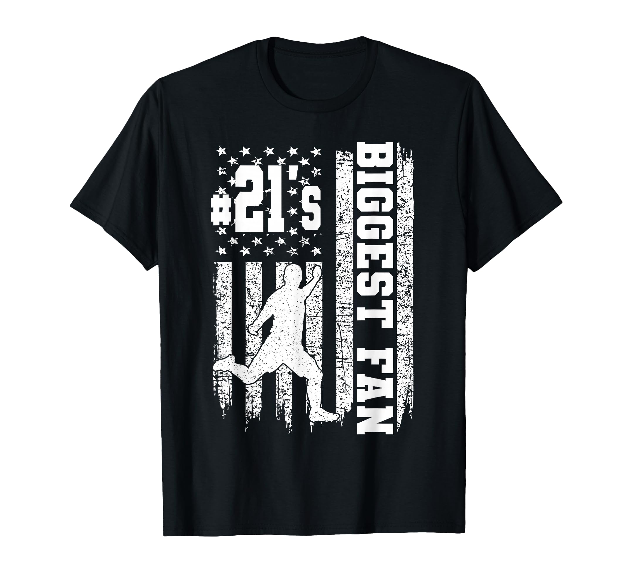 Soccer Biggest Fan Number 21 Proud T-Shirt - Aesthetic Graphic Men Women - T-Shirt, Sweatshirt, Hoodie