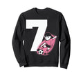 7 Soccer Birthday Gift Soccer Fan Sweatshirt - Graphic Print for Adults - T-Shirt, Sweatshirt, Hoodie