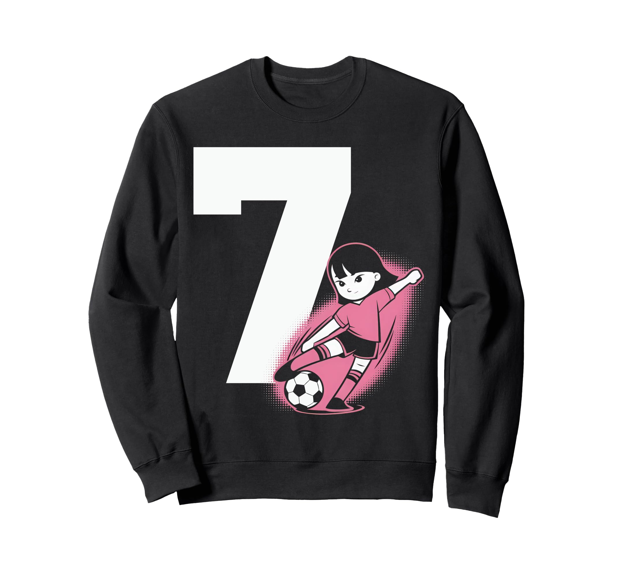 7 Soccer Birthday Gift Soccer Fan Sweatshirt - Graphic Print for Adults - T-Shirt, Sweatshirt, Hoodie