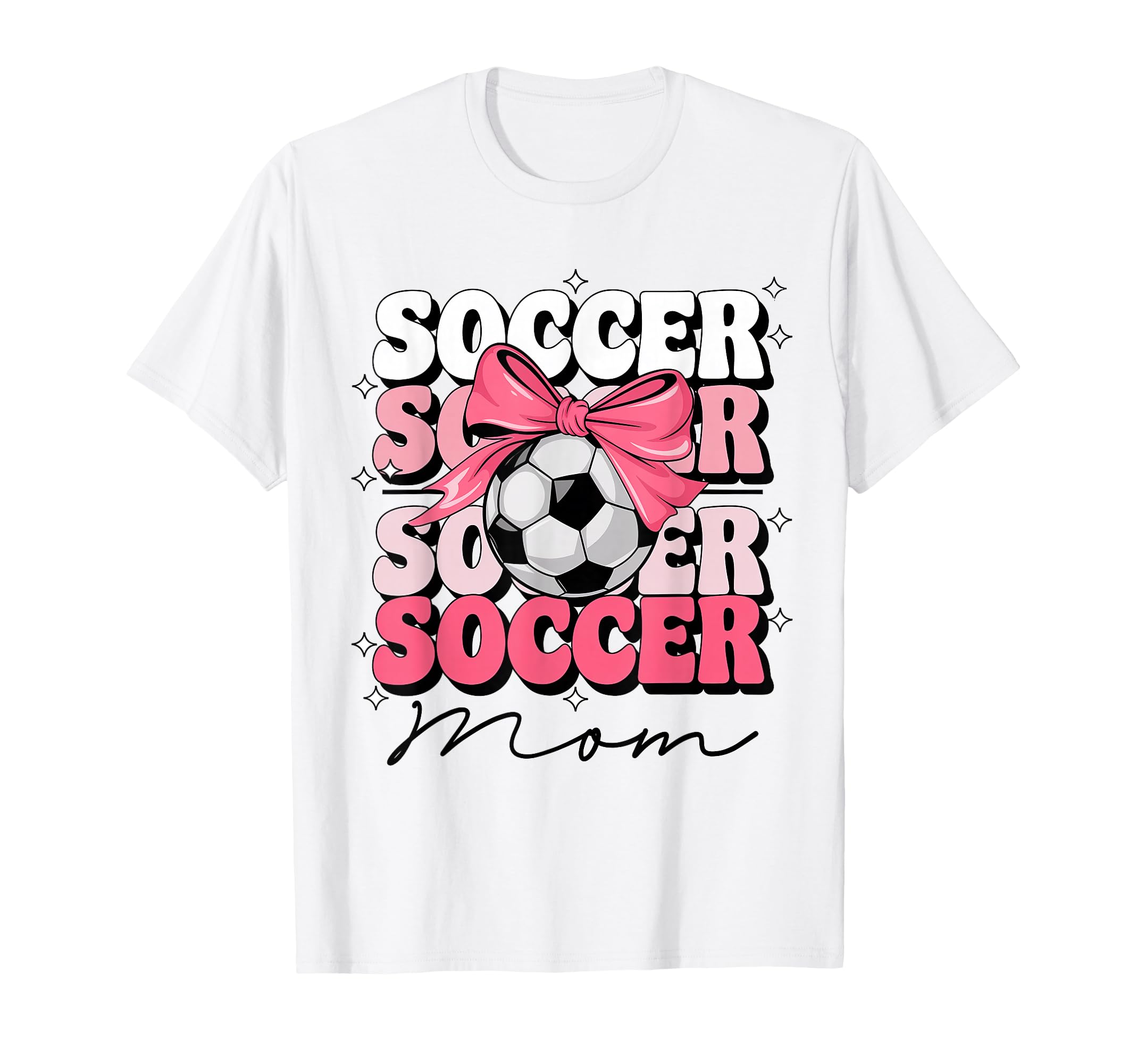 Groovy Soccer Mom Mother Coquette T-Shirt - Aesthetic Graphic for Adults - T-Shirt, Sweatshirt, Hoodie