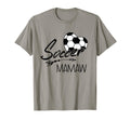 Soccer Mamaw Womens Grandma Gift T-Shirt - Unique Graphic Unisex - T-Shirt, Sweatshirt, Hoodie