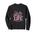 Soccer Mom Life Proud Sideline Sweatshirt - Minimalist Print for Adults - T-Shirt, Sweatshirt, Hoodie