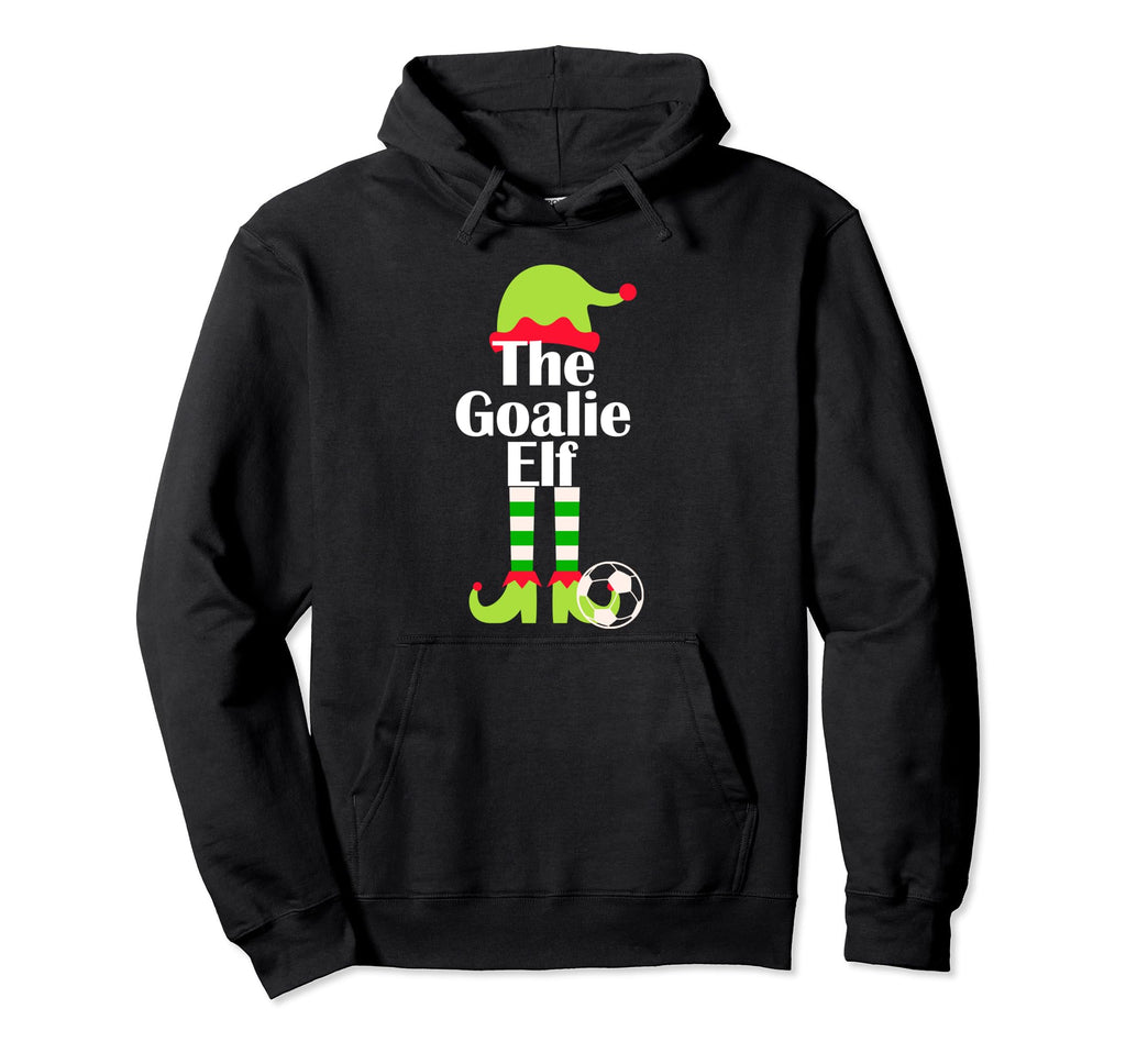 Goalie Elf Soccer Pajama Sport X Mas Hoodie - Fun Novelty Design Men Women - T-Shirt, Sweatshirt, Hoodie