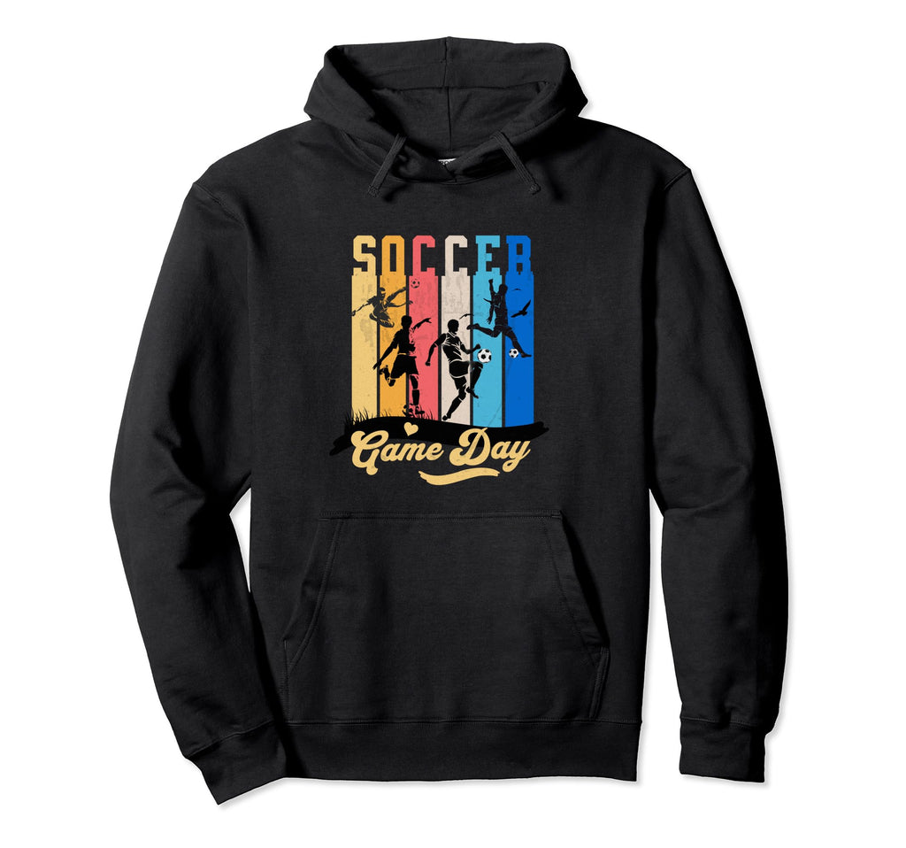 Soccer Game Day Colorful Soccer Ball Hoodie - Aesthetic Graphic Unisex - T-Shirt, Sweatshirt, Hoodie