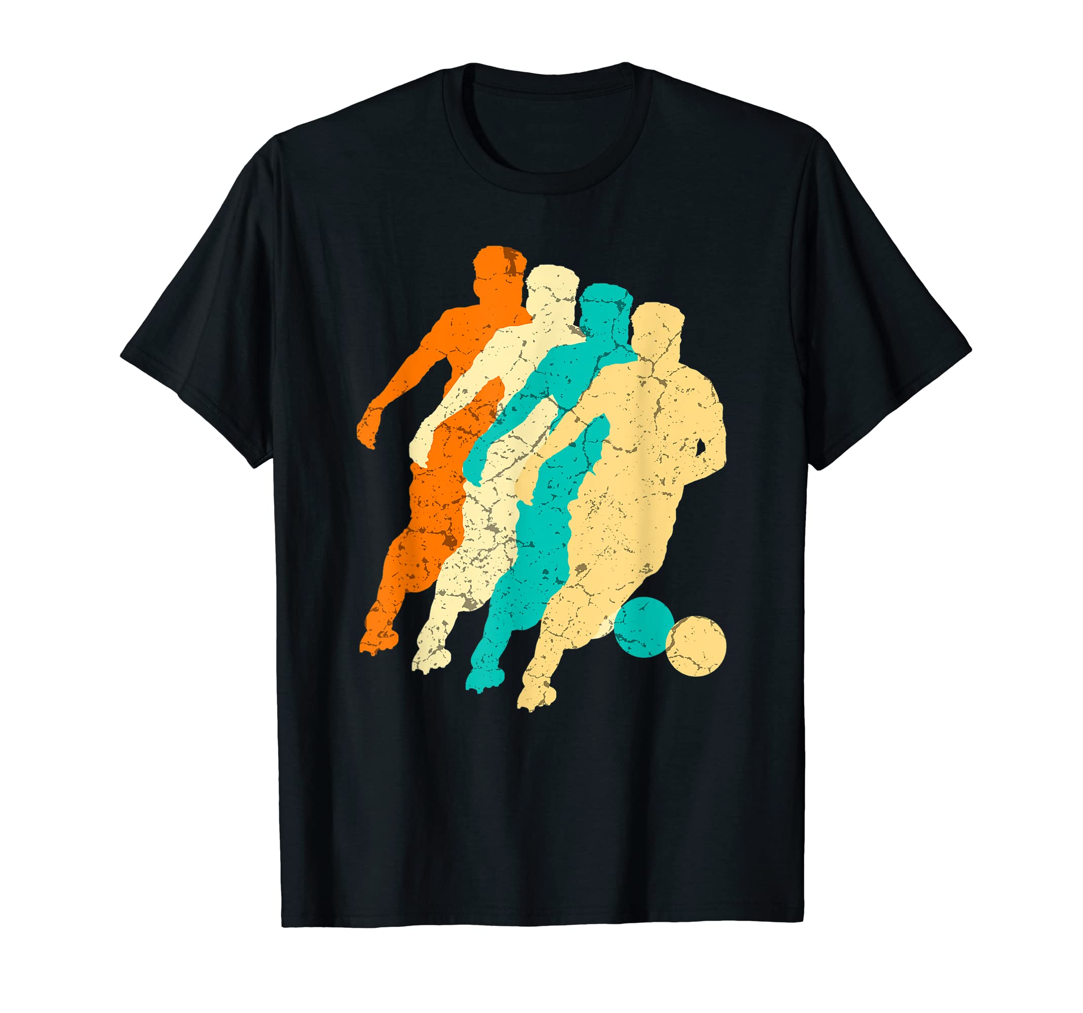 Soccer Player Colorful T-Shirt - Custom Art Print Men Women - T-Shirt, Sweatshirt, Hoodie