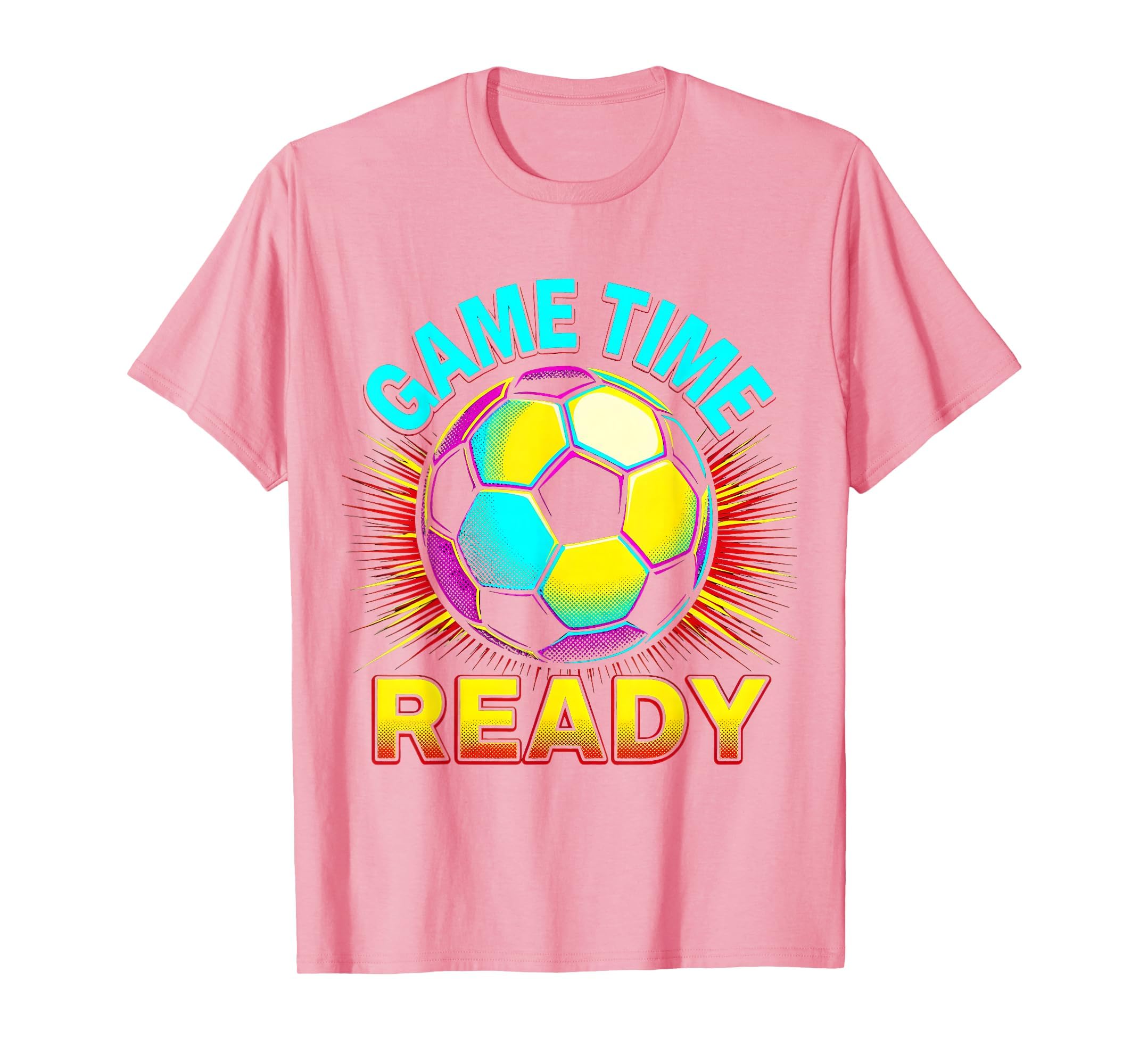 Game Time Ready Soccer Ball T-Shirt - Aesthetic Graphic Unisex - T-Shirt, Sweatshirt, Hoodie
