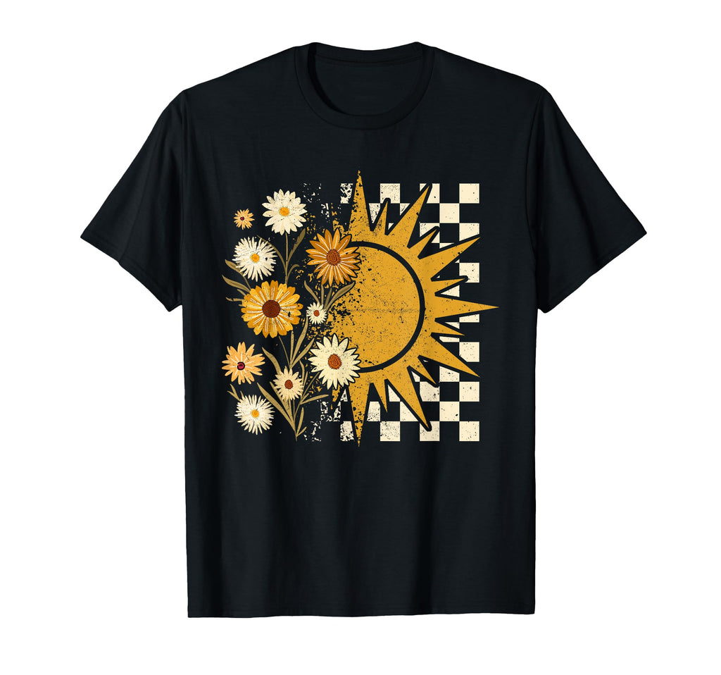 Boho Floral Fall Sun Thanksgiving Autumn T-Shirt - Graphic Print Men Women - T-Shirt, Sweatshirt, Hoodie