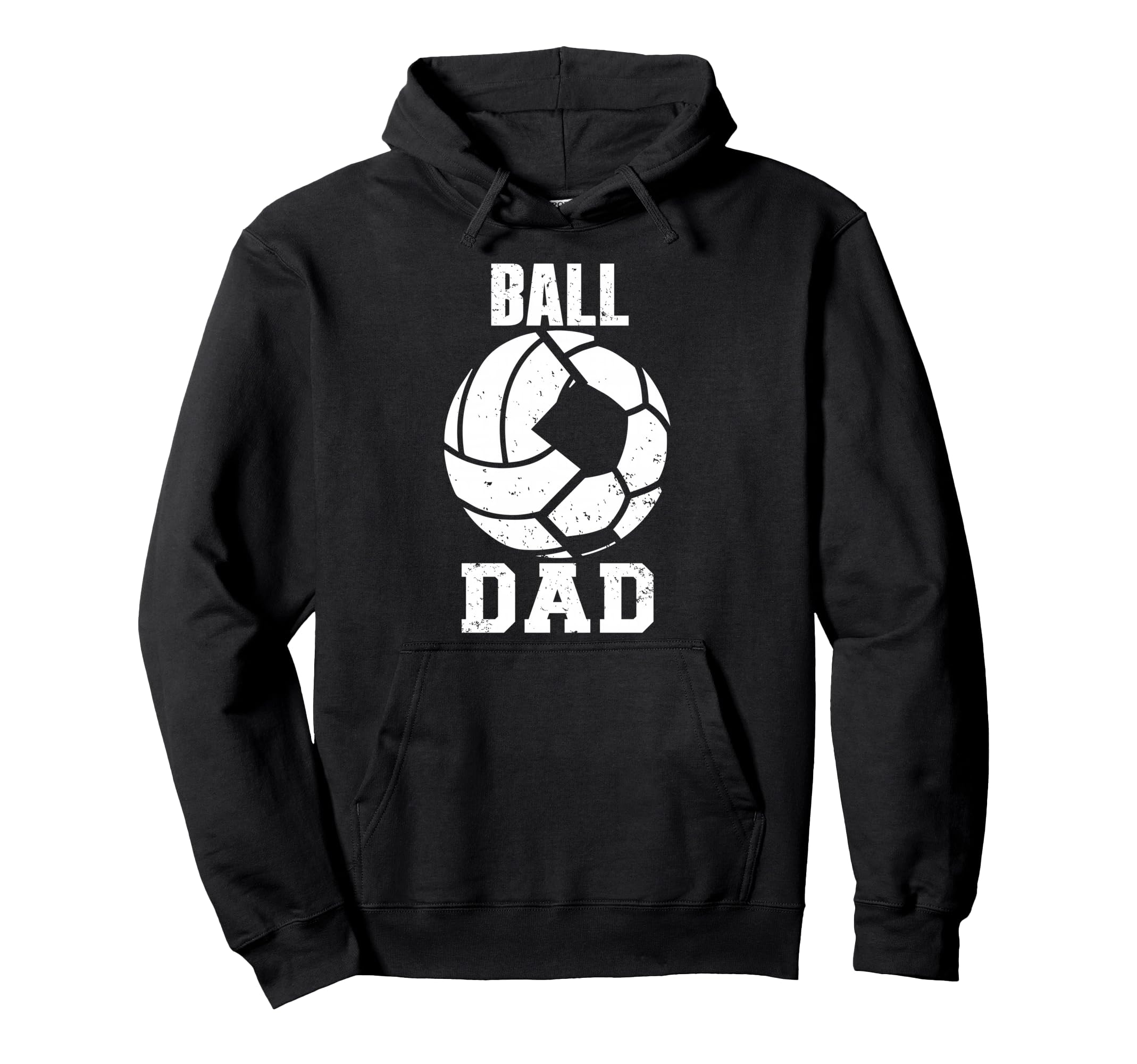 Ball Dad Funny Volleyball Soccer Dad Hoodie - Unique Graphic Unisex - T-Shirt, Sweatshirt, Hoodie