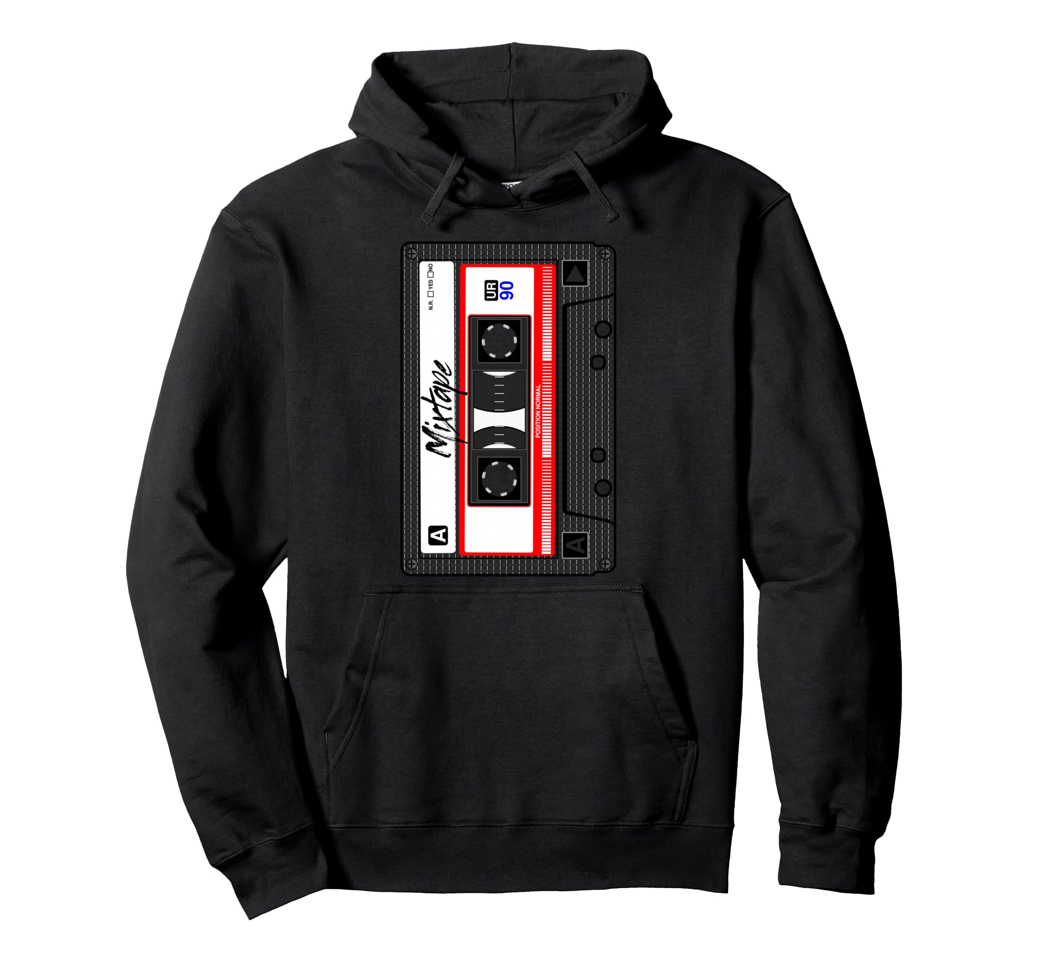 Cassette Tape Music Mix Audio 90S Party 80S Hoodie - Unique Graphic Unisex - T-Shirt, Sweatshirt, Hoodie