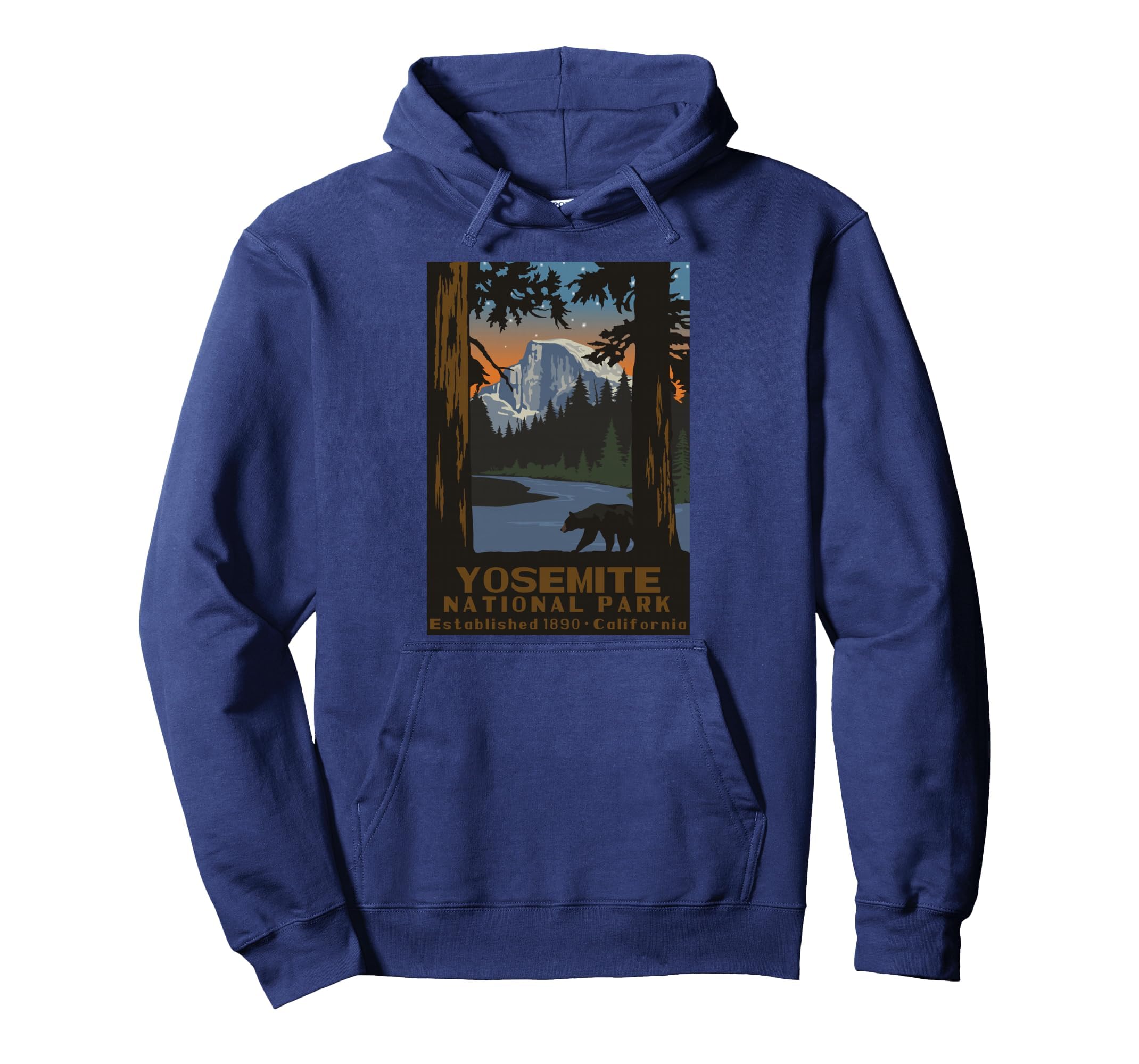 Yosemite National Park Hoodie - Trendy Graphic Unisex - T-Shirt, Sweatshirt, Hoodie