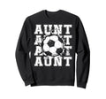 Soccer Aunt Cracked Wall Family Sweatshirt - Graphic Print for Adults - T-Shirt, Sweatshirt, Hoodie