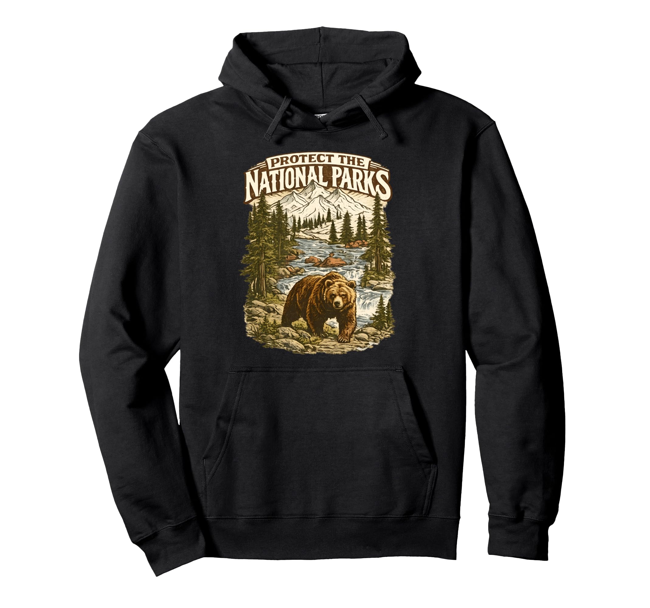 Protect National Parks Nature Lover Hoodie - Custom Art Print Men Women - T-Shirt, Sweatshirt, Hoodie