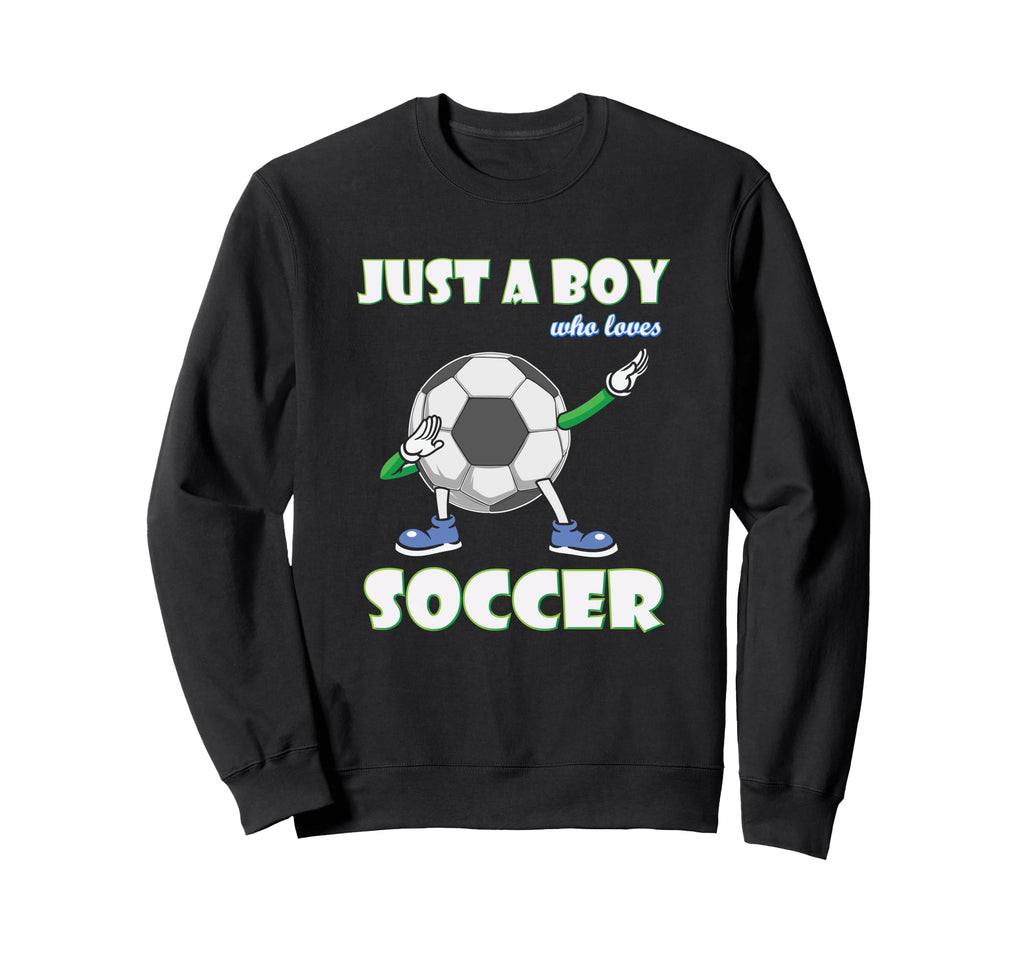 Just Who Loves Soccer Football Sweatshirt - Casual Everyday Wear Men Women - T-Shirt, Sweatshirt, Hoodie