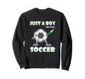 Just Who Loves Soccer Football Sweatshirt - Casual Everyday Wear Men Women - T-Shirt, Sweatshirt, Hoodie