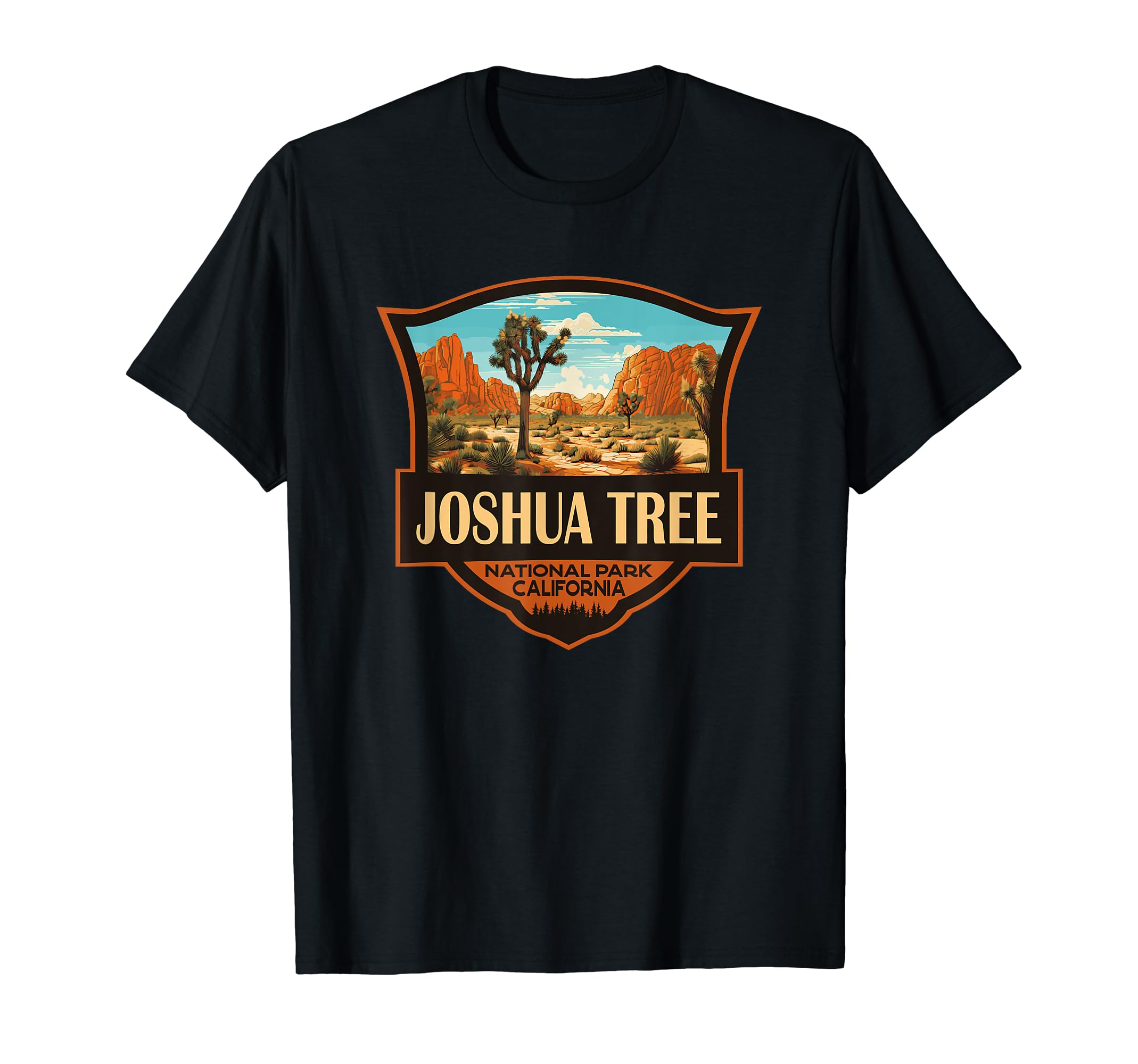 Joshua Tree National Park Illustration T-Shirt - Aesthetic Graphic Unisex - T-Shirt, Sweatshirt, Hoodie