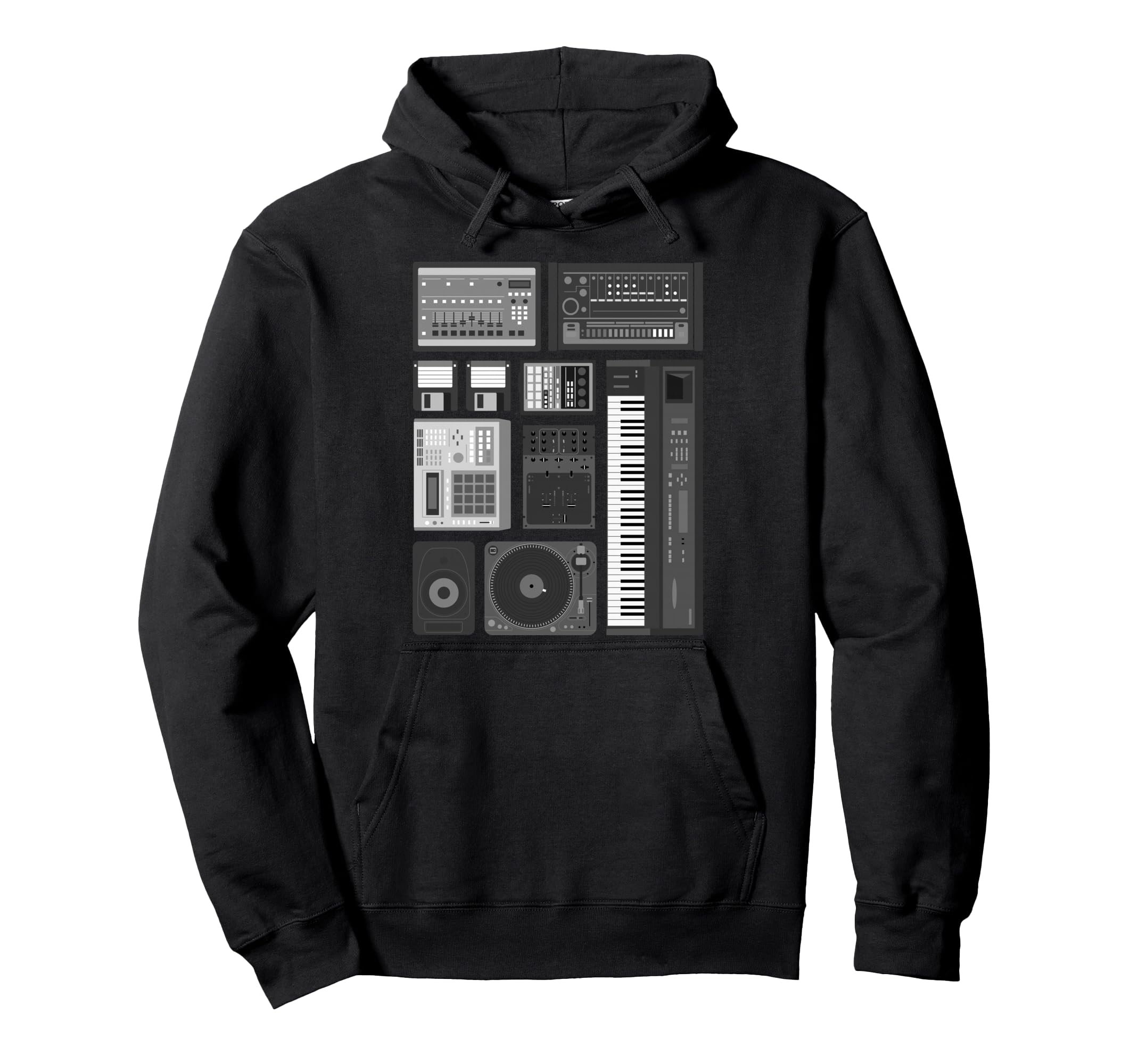 Old School Hip Hop Rap Music Beat Maker Hoodie - Trendy Graphic Men Women - T-Shirt, Sweatshirt, Hoodie