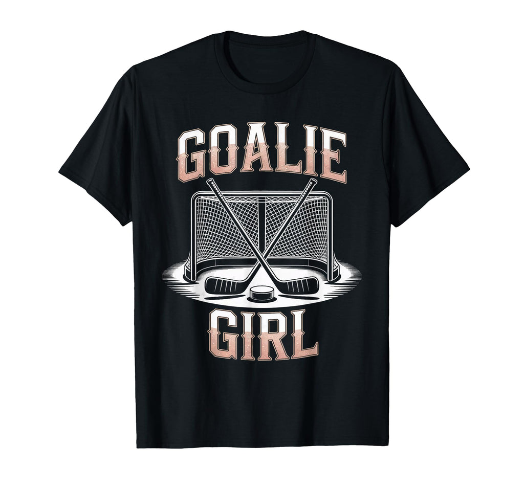 Ice Hockey Goalie Goalkeeper Female T-Shirt - Minimalist Print Men Women - T-Shirt, Sweatshirt, Hoodie