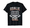 Ice Hockey Goalie Goalkeeper Female T-Shirt - Minimalist Print Men Women - T-Shirt, Sweatshirt, Hoodie