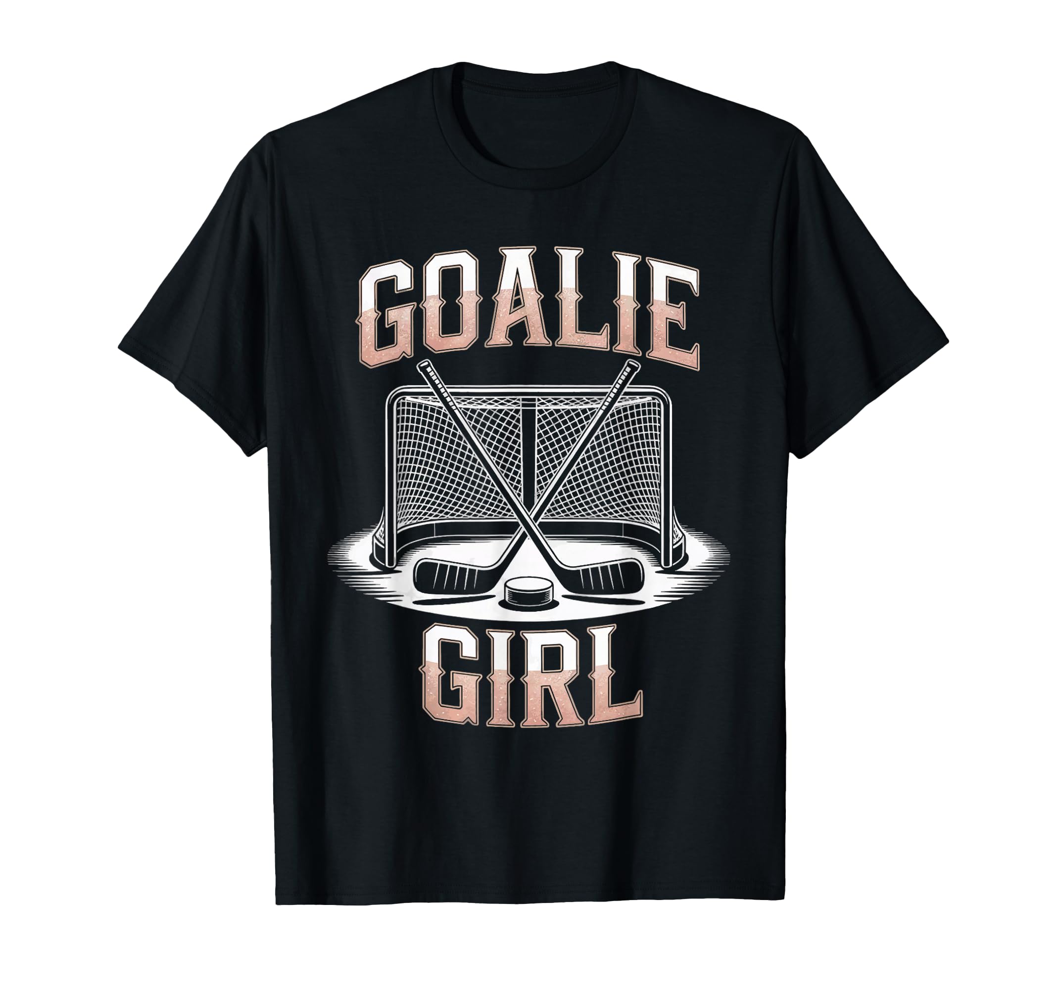 Ice Hockey Goalie Goalkeeper Female T-Shirt - Minimalist Print Men Women - T-Shirt, Sweatshirt, Hoodie