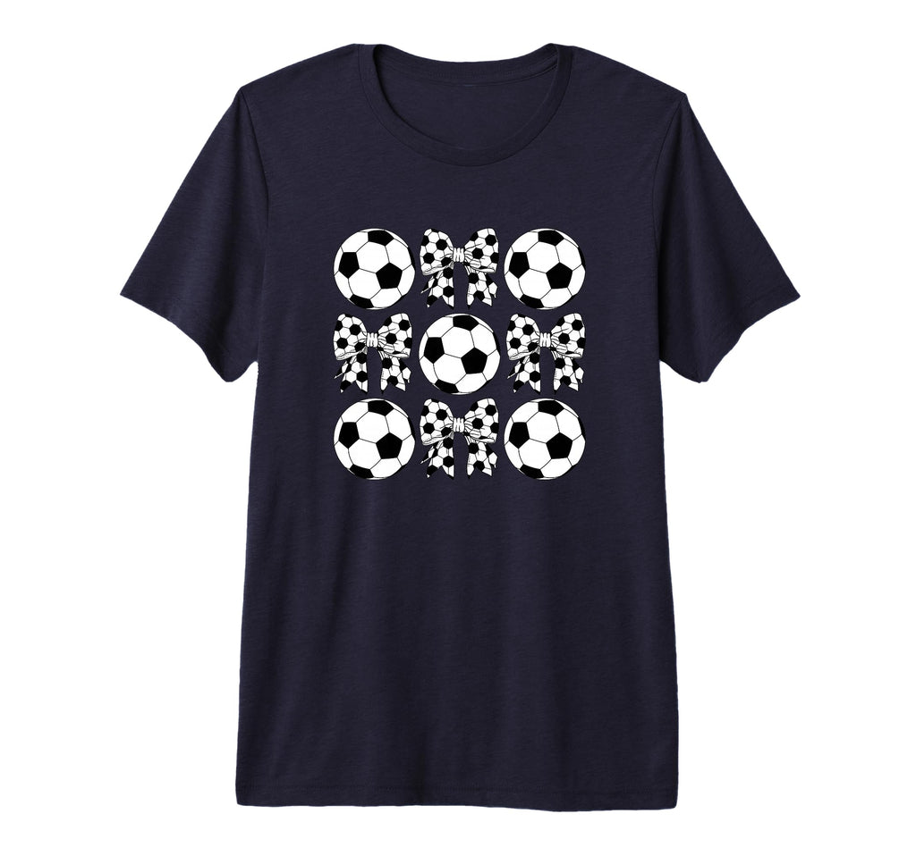 Womens Soccer Mama Coquette Bow T-Shirt - Streetwear Style for Adults - T-Shirt, Sweatshirt, Hoodie