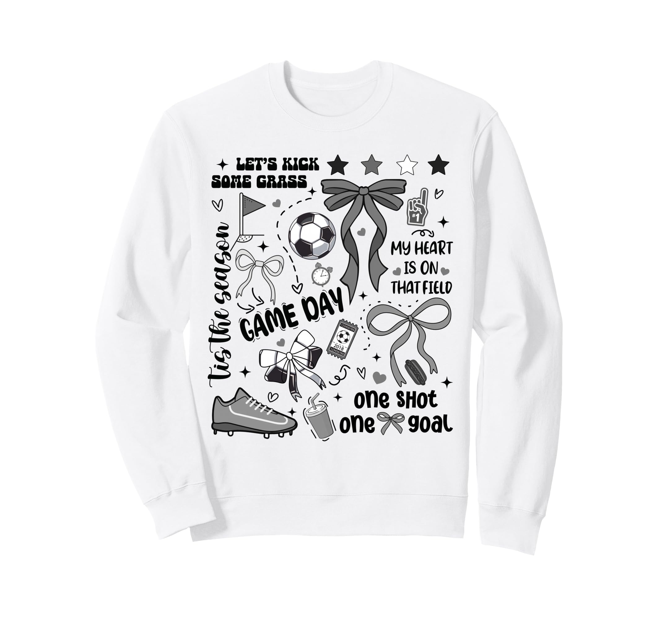 Soccer Streetwear Preppy Soccer Sweatshirt - Aesthetic Graphic Men Women - T-Shirt, Sweatshirt, Hoodie