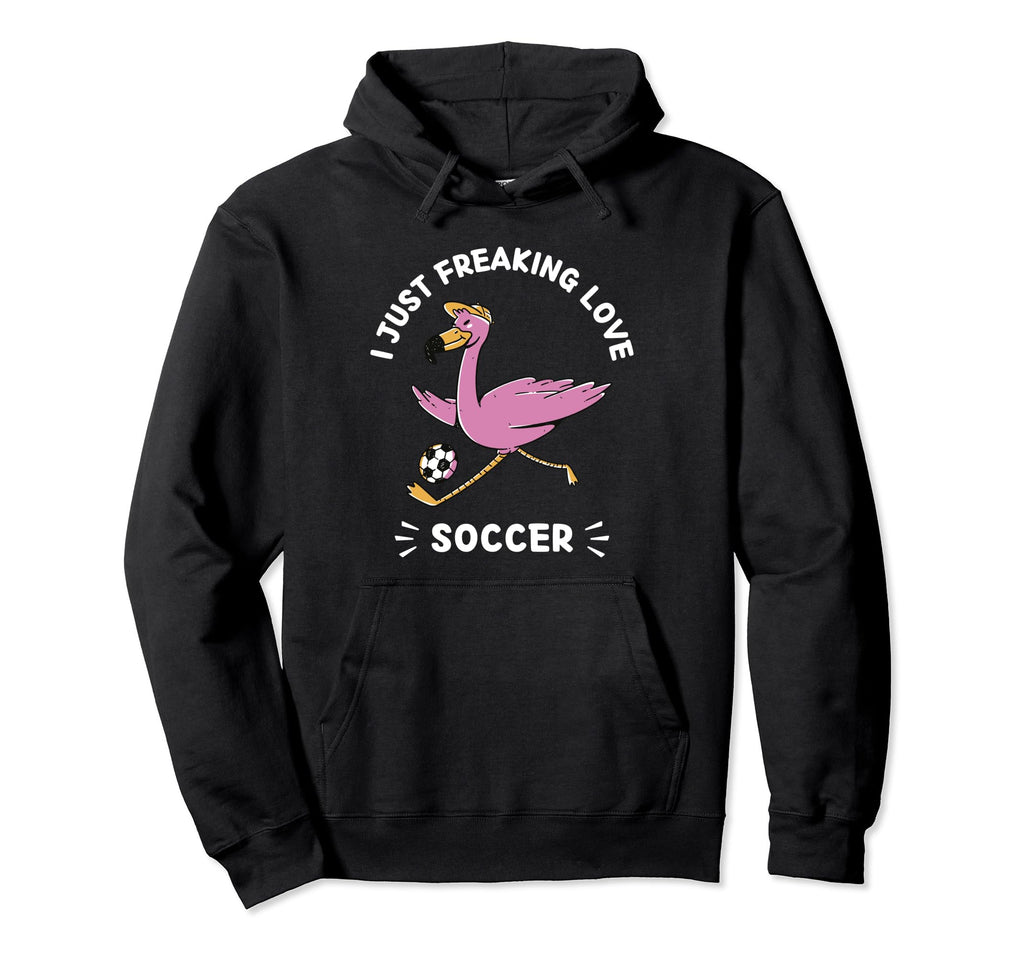Kawaii Flamingo I Just Freaking Love Hoodie - Aesthetic Graphic Men Women - T-Shirt, Sweatshirt, Hoodie