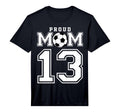 Number 13 Custom Proud Soccer Futbol T-Shirt - Trendy Graphic Men Women - T-Shirt, Sweatshirt, Hoodie