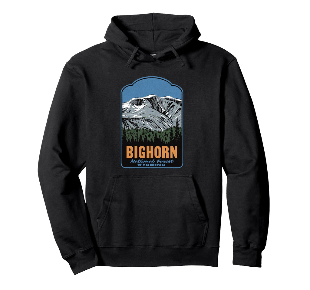 Bighorn National Forest Wyoming Hoodie - Trendy Graphic Men Women - T-Shirt, Sweatshirt, Hoodie