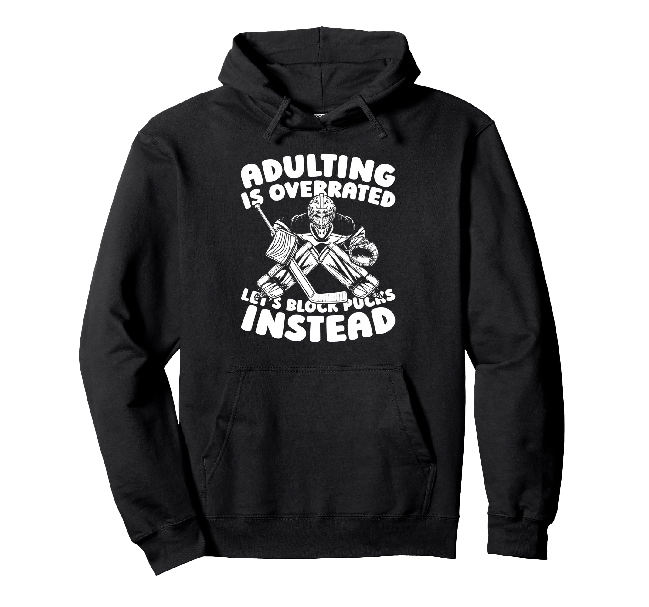 Hockey Goalkeeper Ice Hockey Goalie Hoodie - Minimalist Print Unisex - T-Shirt, Sweatshirt, Hoodie