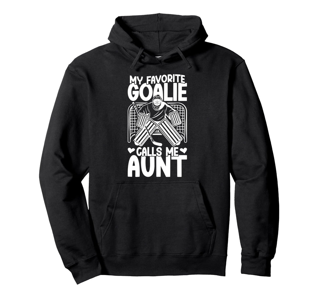 Proud Ice Hockey Goalie Aunt Hockey Hoodie - Aesthetic Graphic Men Women - T-Shirt, Sweatshirt, Hoodie