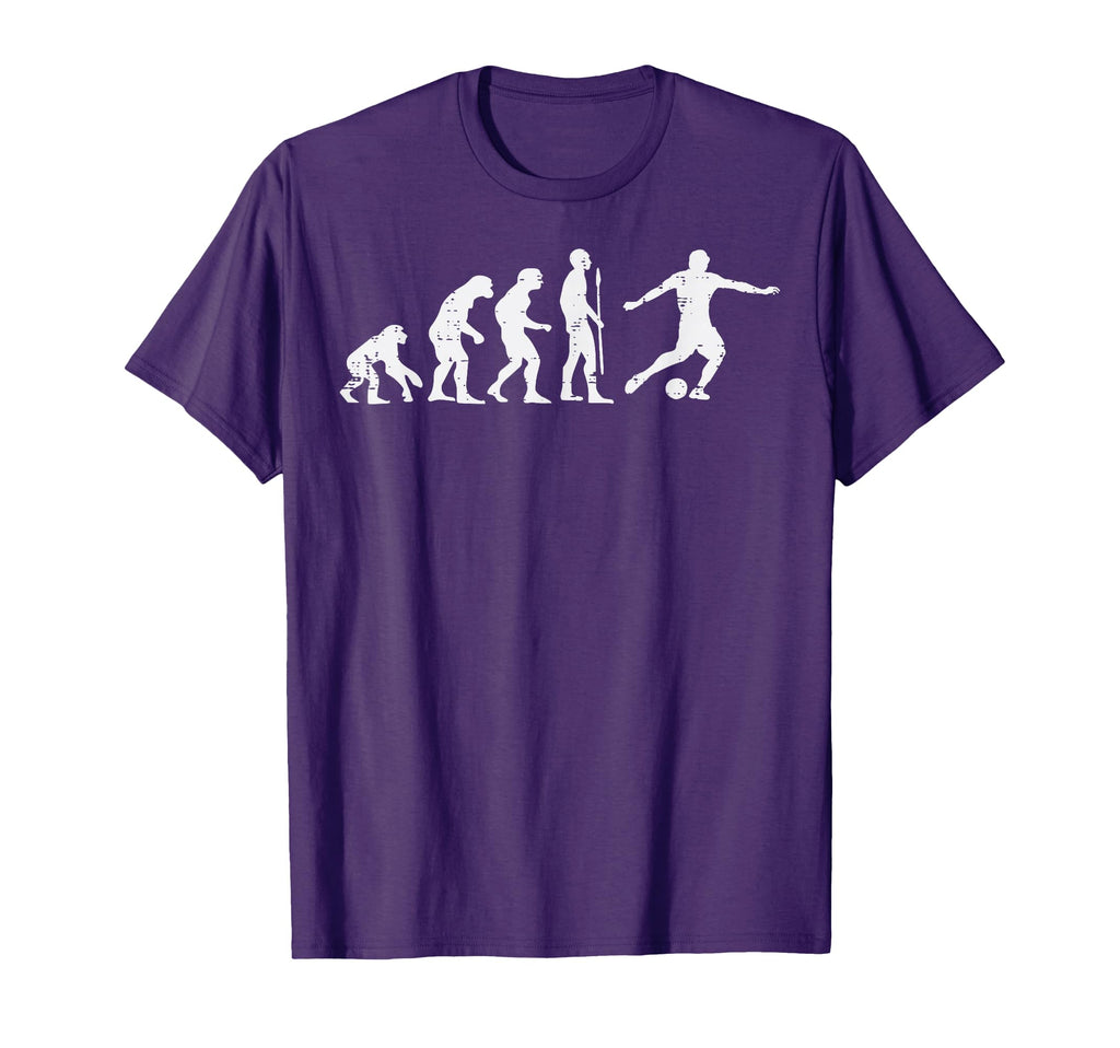 Human Evolution Soccer Funny T-Shirt - Minimalist Print for Adults - T-Shirt, Sweatshirt, Hoodie