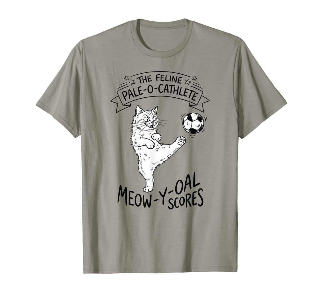 Funny Cat Soccer Ball T-Shirt - Minimalist Print for Adults - T-Shirt, Sweatshirt, Hoodie