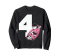 4 Soccer Birthday Gift Soccer Fan Sweatshirt - Minimalist Print Unisex - T-Shirt, Sweatshirt, Hoodie