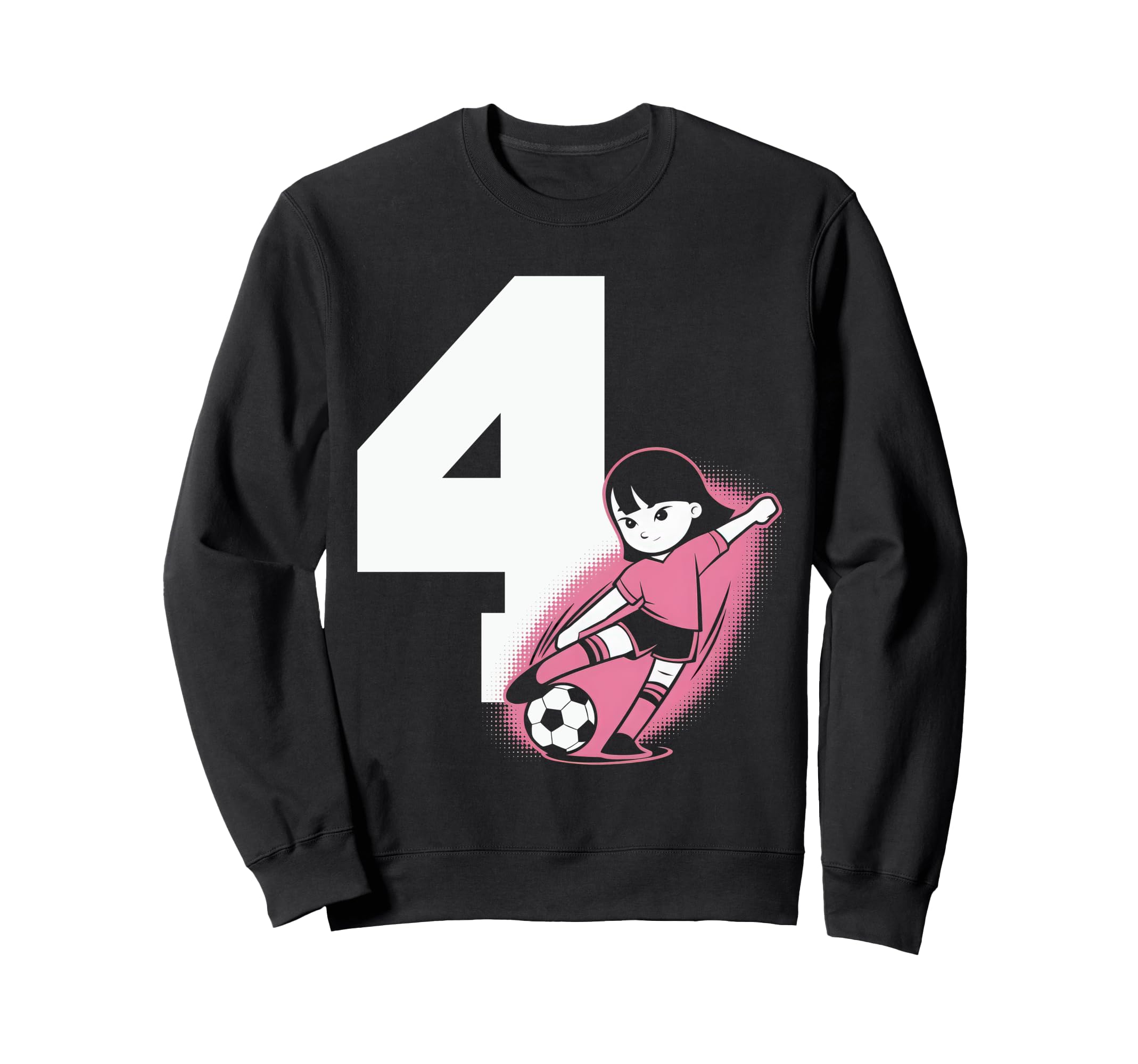 4 Soccer Birthday Gift Soccer Fan Sweatshirt - Minimalist Print Unisex - T-Shirt, Sweatshirt, Hoodie