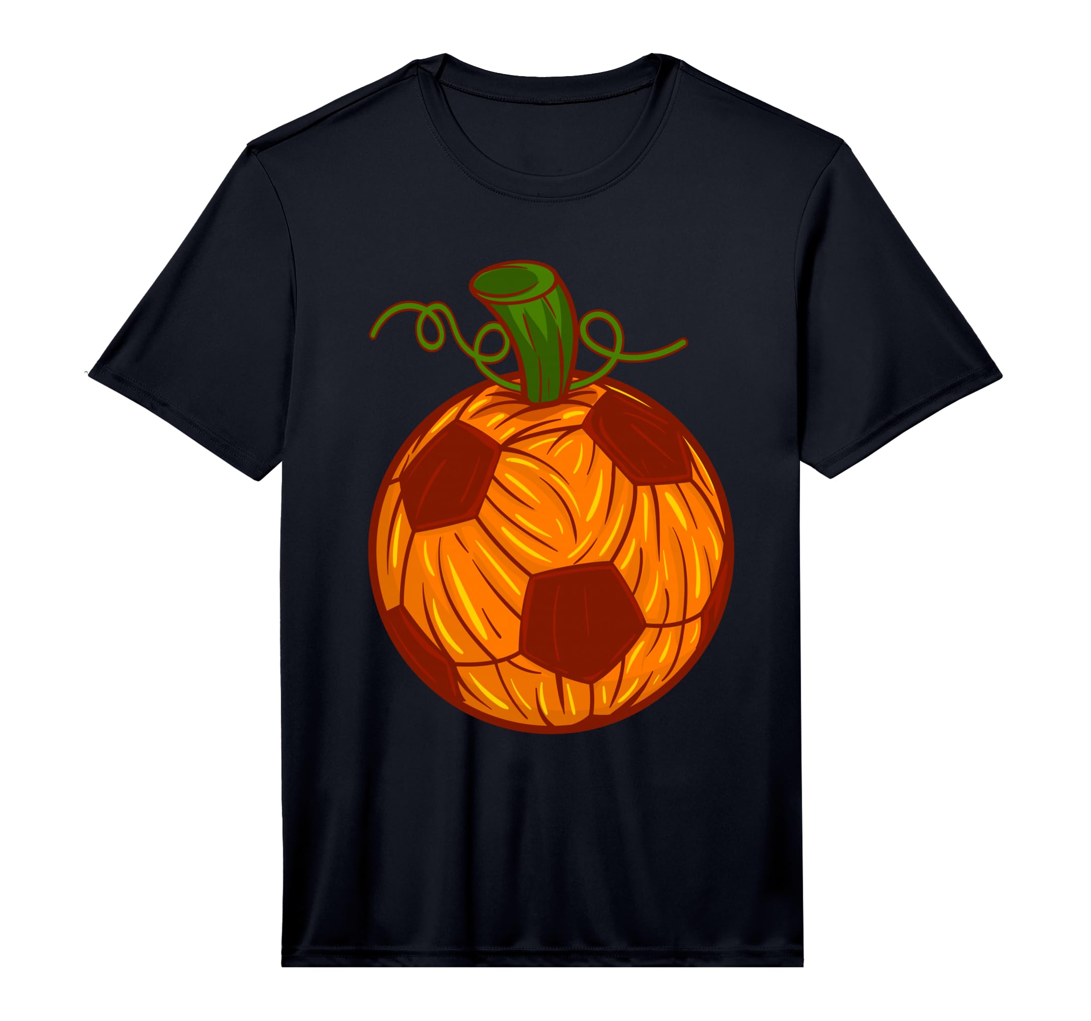 Funny Pumpkin Soccer Ball Halloween T-Shirt - Novelty Apparel Men Women - T-Shirt, Sweatshirt, Hoodie