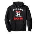 Just Who Loves Soccer Football Player Hoodie - Minimalist Print for Adults - T-Shirt, Sweatshirt, Hoodie