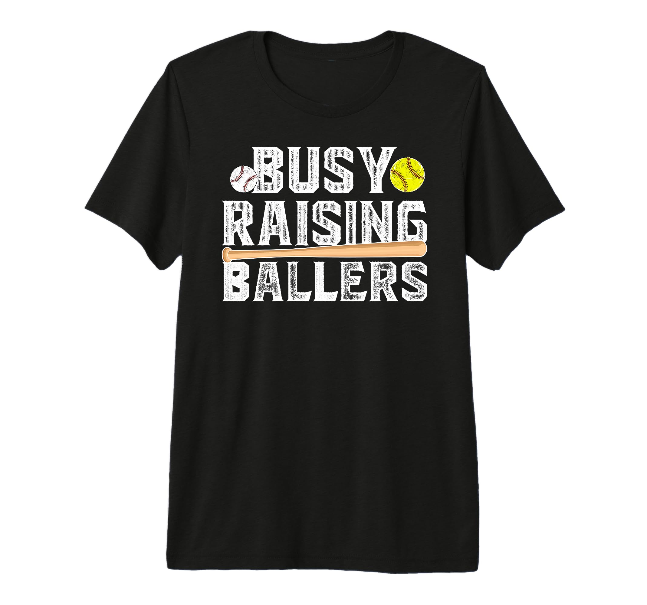 Mens Busy Raising Ballers Baseball T-Shirt - Casual Everyday Wear Unisex - T-Shirt, Sweatshirt, Hoodie
