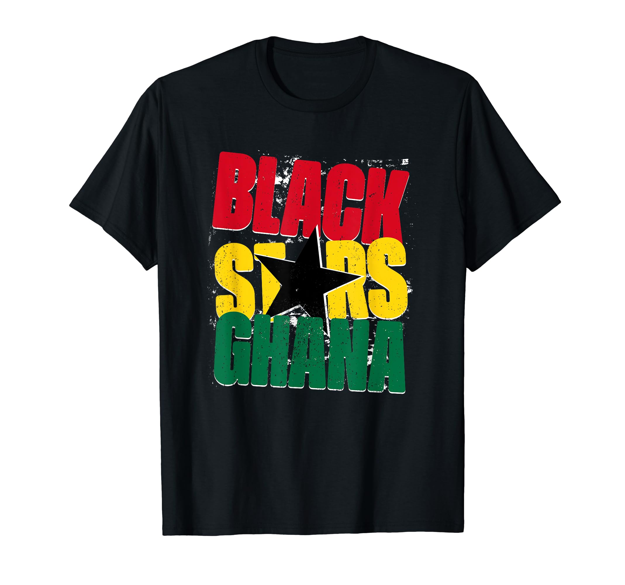 Black Stars Ghana Funny African T-Shirt - Casual Everyday Wear Unisex - T-Shirt, Sweatshirt, Hoodie