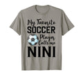 My Favorite Soccer Player Calls Me Nini T-Shirt - Minimalist Print Unisex - T-Shirt, Sweatshirt, Hoodie