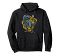 Trex Playing Soccer Sunflower Funny Hoodie - Trendy Graphic for Adults - T-Shirt, Sweatshirt, Hoodie
