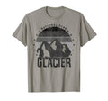 Glacier National Park Us Glacier T-Shirt - Minimalist Print for Adults - T-Shirt, Sweatshirt, Hoodie