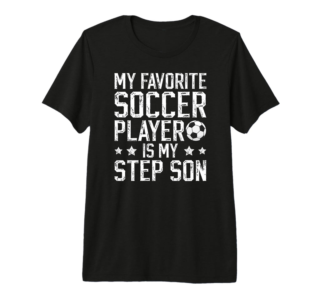 Mens Proud Soccer Step Dad Soccer T-Shirt - Aesthetic Graphic Unisex - T-Shirt, Sweatshirt, Hoodie