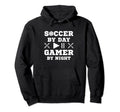Soccer Day Gamer Night Soccer Player Gifts Hoodie - Custom Art Print Unisex - T-Shirt, Sweatshirt, Hoodie