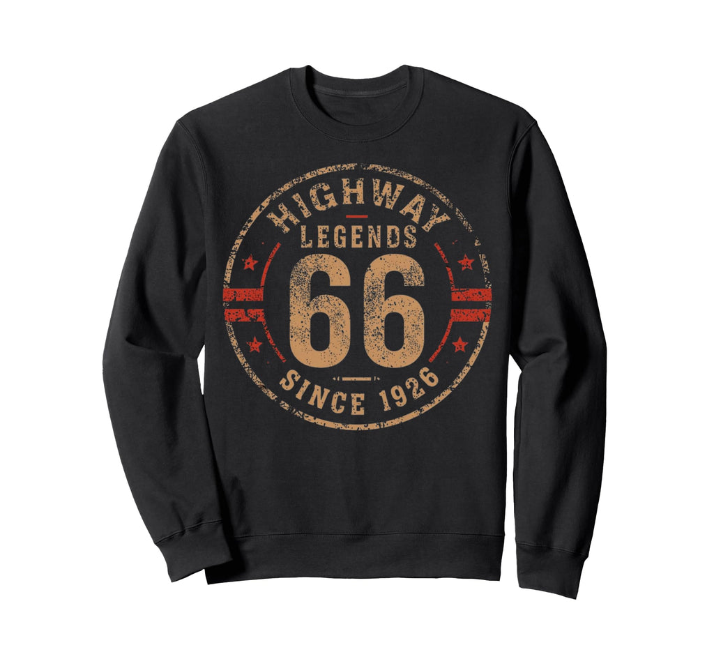 Highway 66 Centennial 1926 Sweatshirt - Fun Novelty Design for Adults - T-Shirt, Sweatshirt, Hoodie