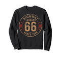 Highway 66 Centennial 1926 Sweatshirt - Fun Novelty Design for Adults - T-Shirt, Sweatshirt, Hoodie