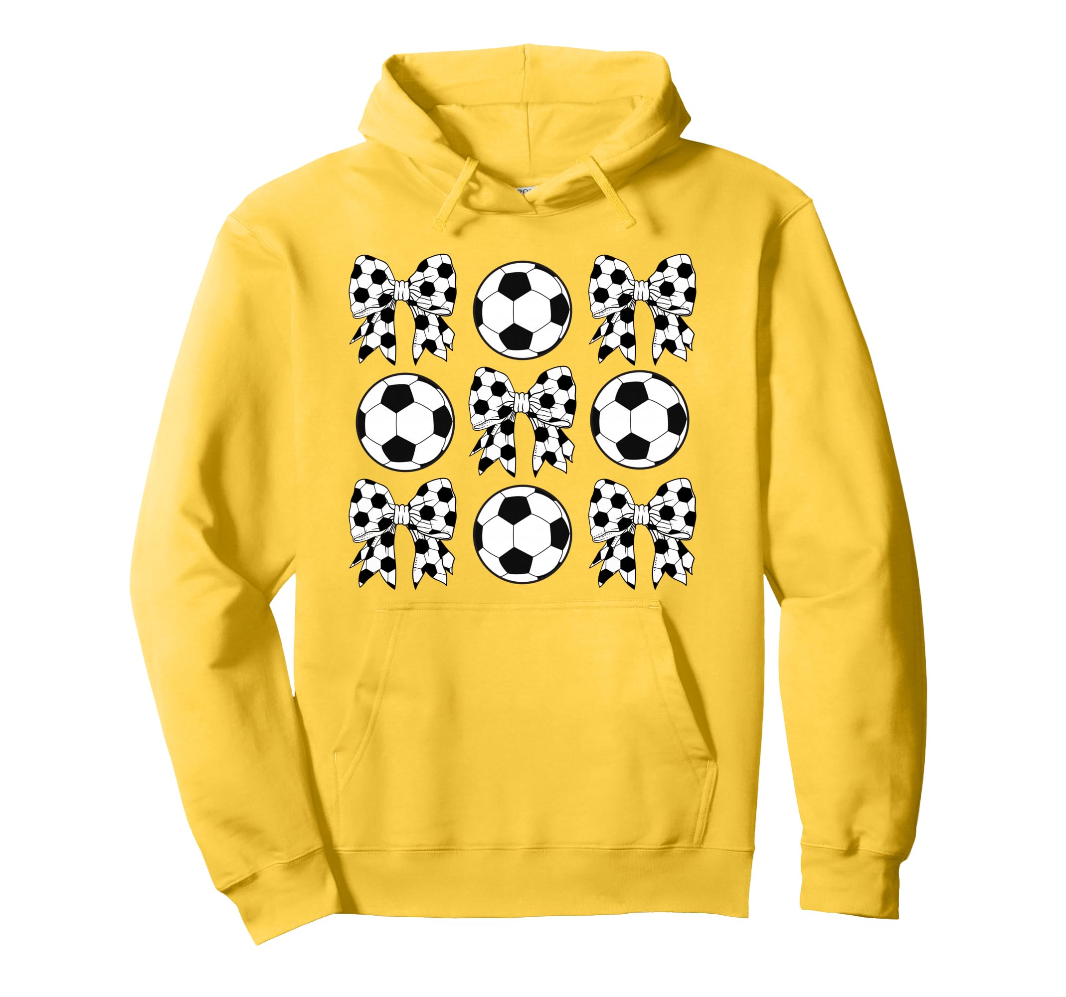 Soccer Coquette Bow Funny Soccer Hoodie - Fun Novelty Design Men Women - T-Shirt, Sweatshirt, Hoodie