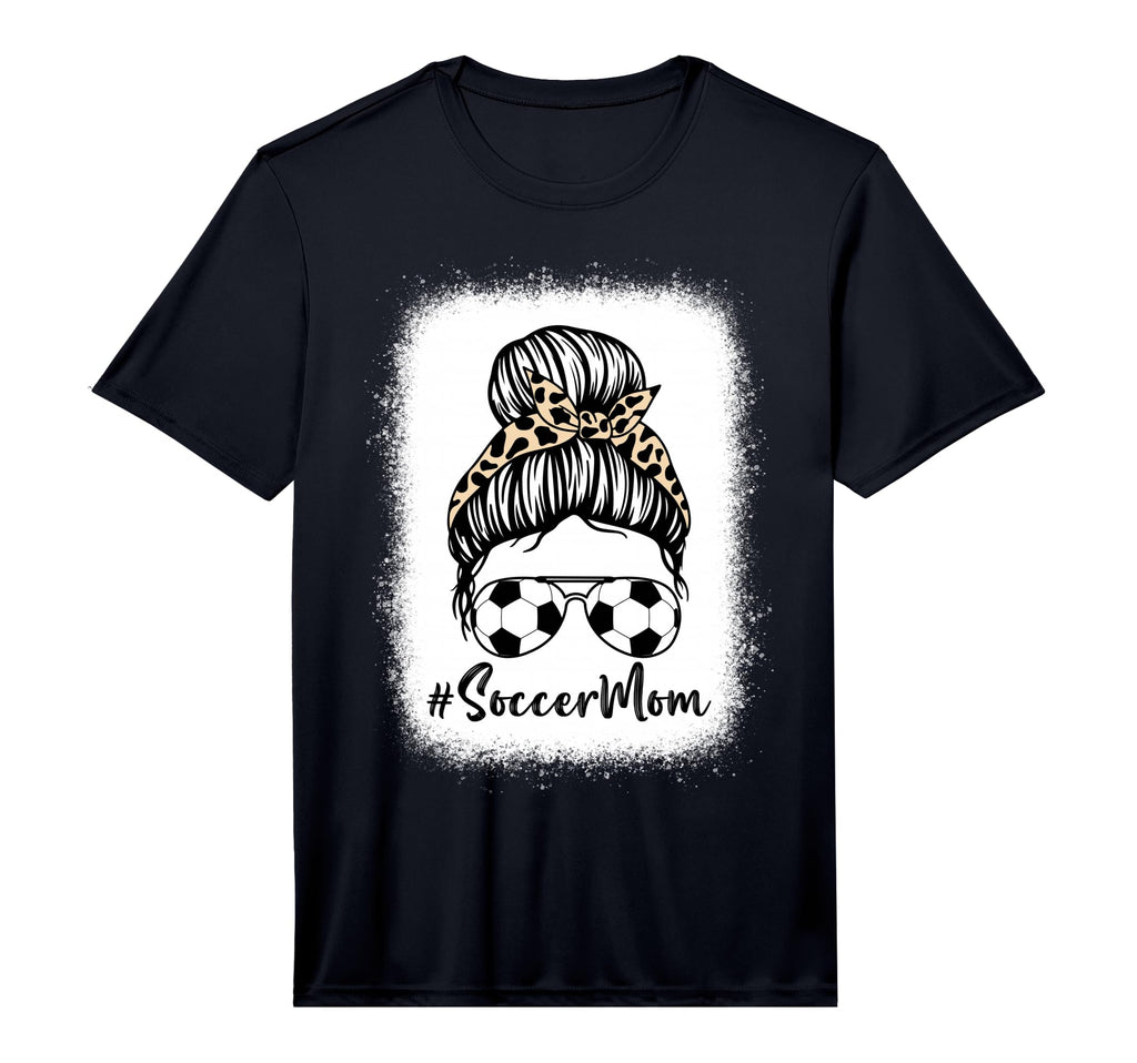 Mens Bleached Soccer Mom Leopard And Messy T-Shirt - Unique Graphic Unisex - T-Shirt, Sweatshirt, Hoodie