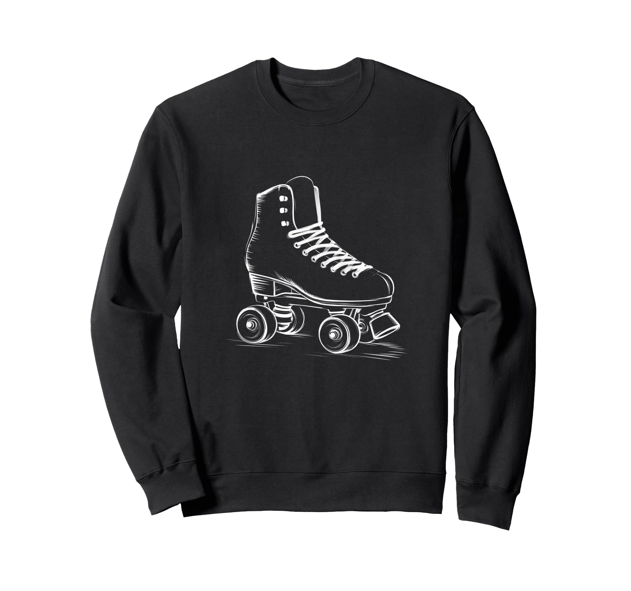 Roller Skates Illustration Clo Sweatshirt - Aesthetic Graphic Unisex - T-Shirt, Sweatshirt, Hoodie
