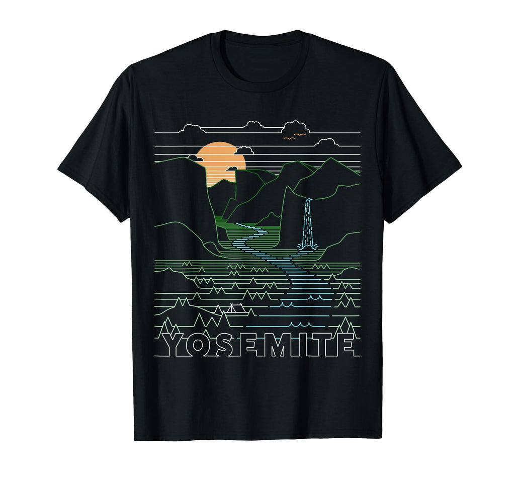Yosemite National Park California T-Shirt - Minimalist Print Men Women - T-Shirt, Sweatshirt, Hoodie